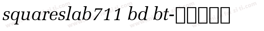 squareslab711 bd bt字体转换